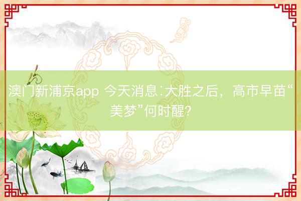 澳门新浦京app 今天消息∶大胜之后，高市早苗“美梦”何时醒？